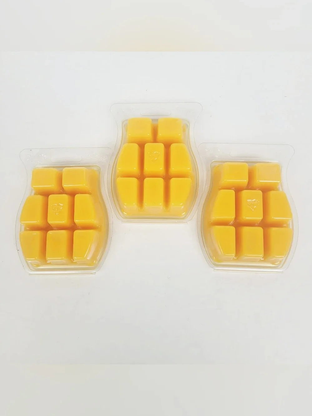 Scentsy Caramel Pear Crisp Wax Bar - Bright Yellow (Set of 3)